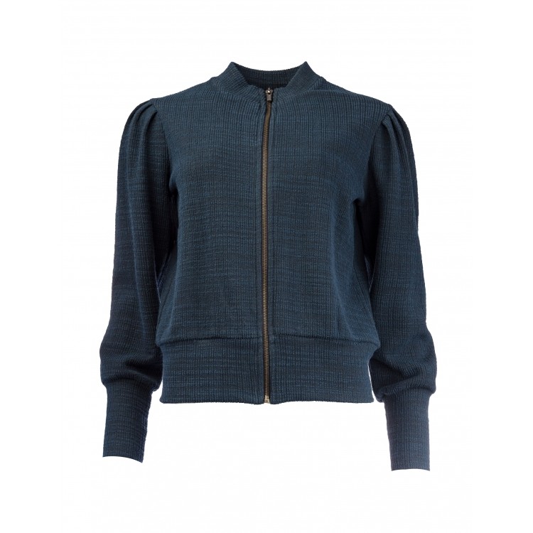 NED  Marylou Plain LS Jacquard Knit Insignia Blue